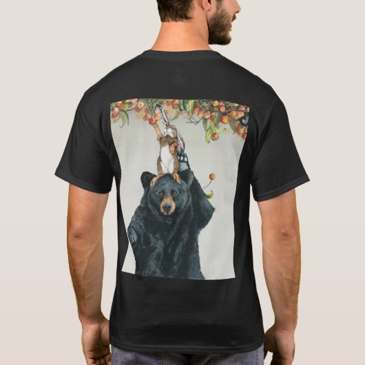 het dragen van Bunnies Kleding met logo T-shirt (Achterkant)