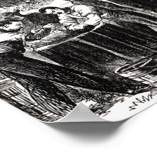 Het dragen van de gewonden na het antietam poster (Hoek)