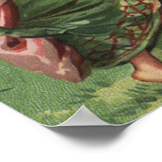 Het dragen van de Green Sheetmusic Poster (Hoek)