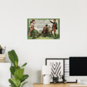 Het dragen van de Green Sheetmusic Poster (Thuiskantoor)