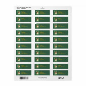 Het dragen van de groene adreslabels etiket (Full Sheet)