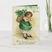 Het dragen van de Groene St. Patrick Kaart van de (Voorkant)