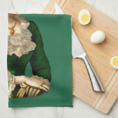 Het dragen van de Groenen op St Patrick's Day Theedoek (Quarter Fold)