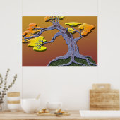 Het dragen van de Herfst Poster (Keuken)