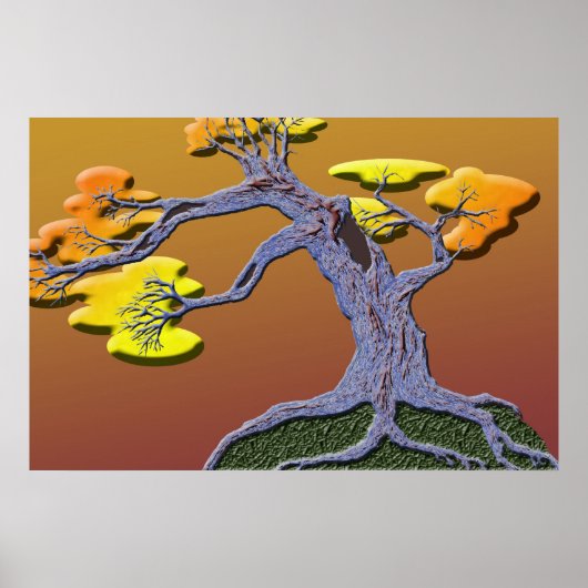 Het dragen van de Herfst Poster (Voorkant)