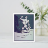 Het dragen van de juiste bescherming? briefkaart (Staand voorkant)