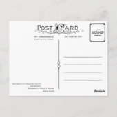 Het dragen van de Paard Briefkaart (Achterkant)