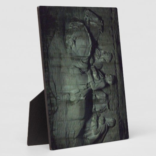 Het dragen van de steenberg in Georgië 's nachts Fotoplaat (Zijkant)