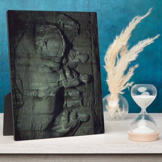 Het dragen van de steenberg in Georgië 's nachts Fotoplaat (Zijkant)