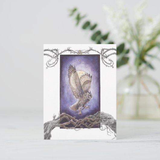 Het dragen van drie Hallow Rings Briefkaart (Staand voorkant)