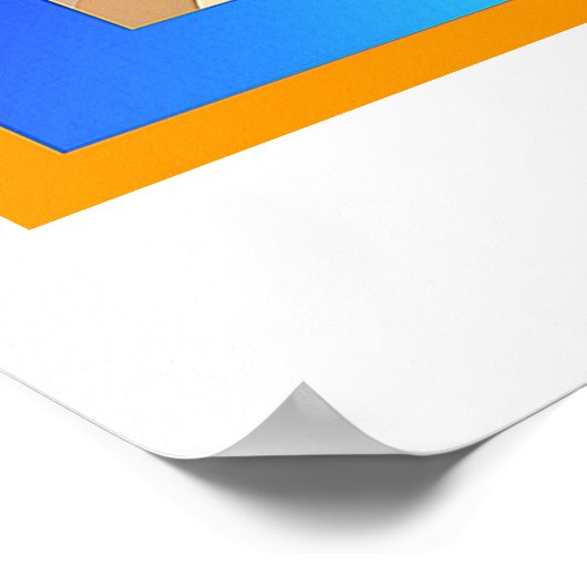 Het dragen van een donkere bril en een grijns poster (Hoek)