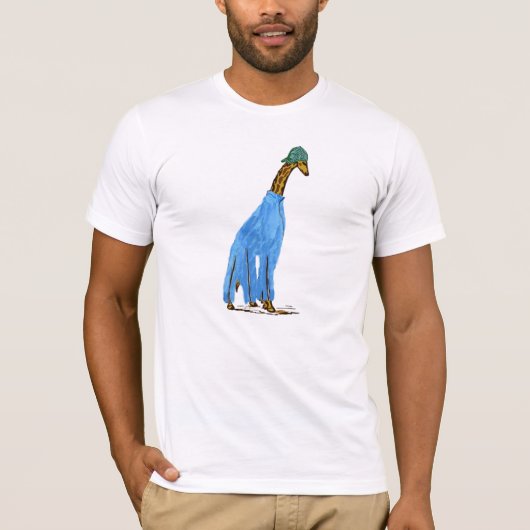 Het dragen van een Giraffe T-shirt (Voorkant)