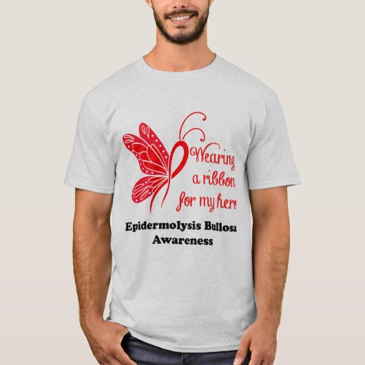 Het dragen van een lint voor mijn shirt Hero - EB (Voorkant)