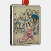 Het dragen van een ventilator in het hoofd metalen ornament (Rechts)