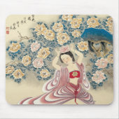 Het dragen van een ventilator in het hoofd muismat (Voorkant)