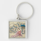 Het dragen van een ventilator in het hoofd sleutelhanger (Voorkant)