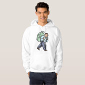 Het dragen van een zak geld hoodie (Voorkant volledig)