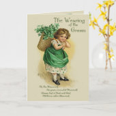 Het dragen van Groen - Vers binnen Kaart (Gele Bloem)