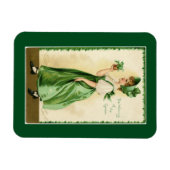 Het dragen van het groen magneet (Horizontaal)