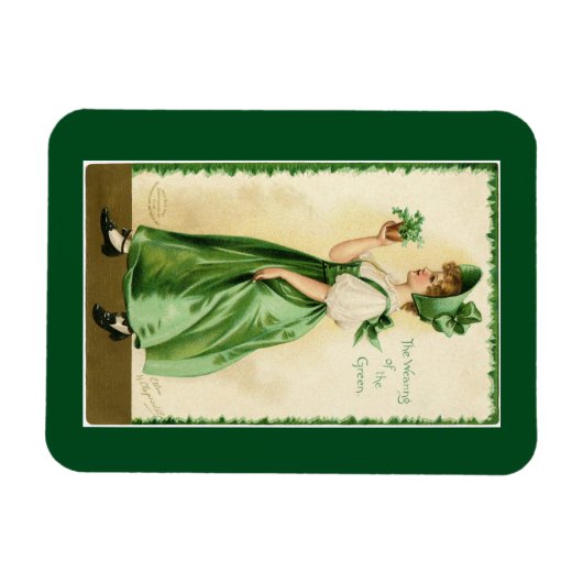 Het dragen van het groen magneet (Horizontaal)