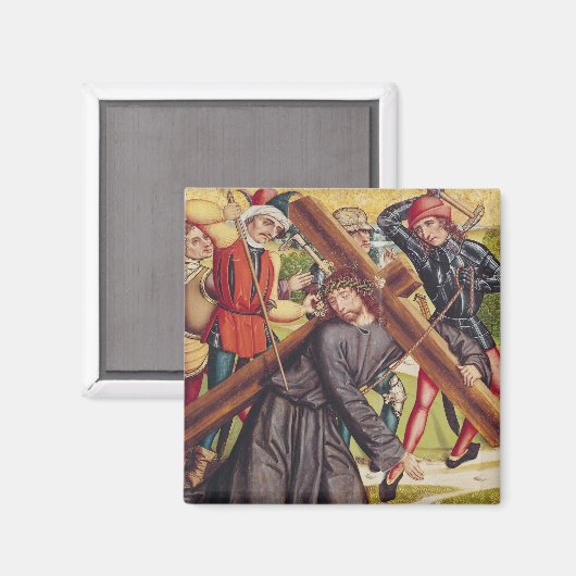 Het dragen van het kruis magneet (Voorkant / Achterkant)