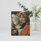 Het dragen van het Kruis met drie gezichten Briefkaart (Staand voorkant)