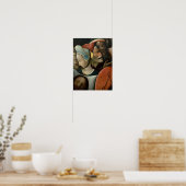Het dragen van het Kruis met drie gezichten Poster (Keuken)