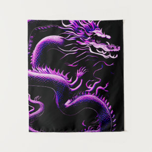 Het Dragon Paars Wandkleed