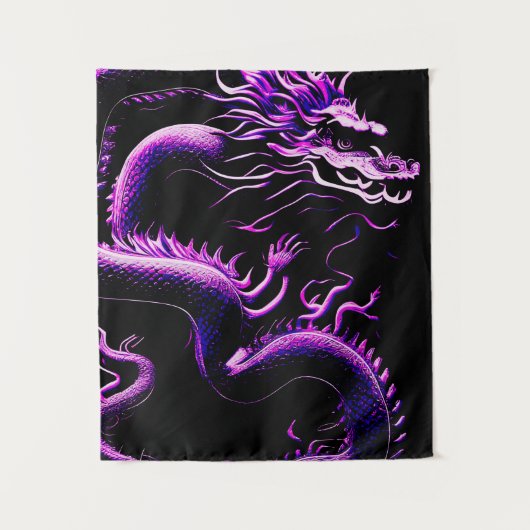 Het Dragon Paars Wandkleed (Voorkant)