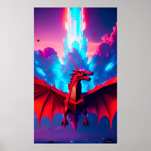 Het drakensterrenschip poster