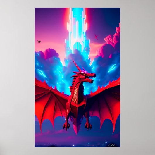 Het drakensterrenschip poster (Voorkant)