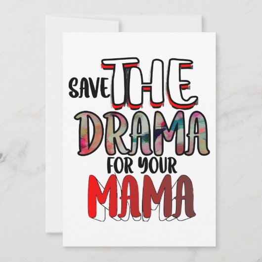 Het drama kaart (Voorkant)