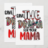 Het drama kaart (Voorkant / Achterkant)