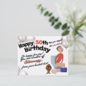 Het drama van meer dan 50 feestdagenkaart (Staand voorkant)