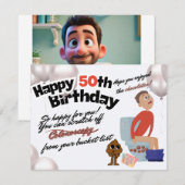 Het drama van meer dan 50 feestdagenkaart (Voorkant / Achterkant)