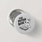 Het drankboek voor Halloween Ronde Button 3,2 Cm (Voorkant /achterkant)