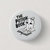 Het drankboek voor Halloween Ronde Button 3,2 Cm (Voorkant)