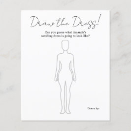 Het dress-Vrijgezellenfeest-spel tekenen