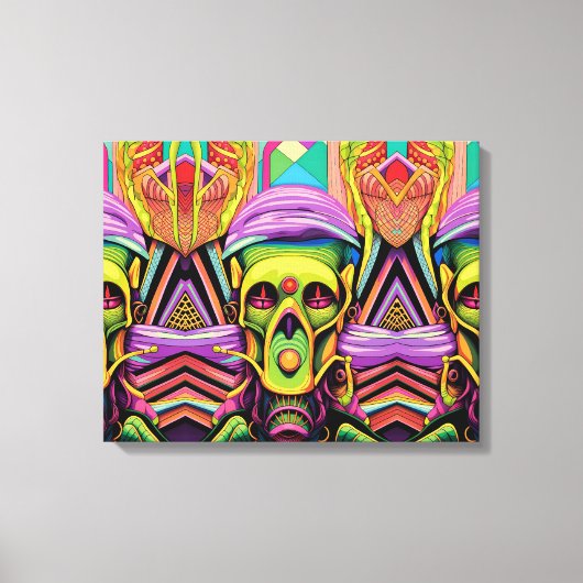 Het Drie Cyborg Probleem Canvas Afdruk (Voorkant)