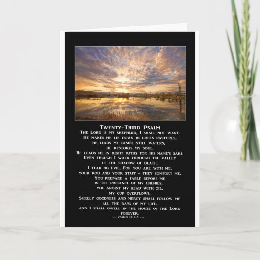 Het drieëntwintigste Gebed van de Psalm Kaart (Voorkant)