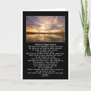 Het drieëntwintigste Gebed van de Psalm Kaart