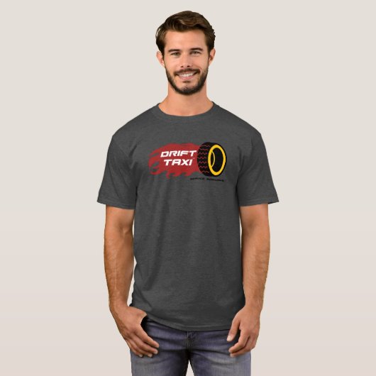 Het drift Taxi Dark-T-shirt T-shirt (Voorkant volledig)