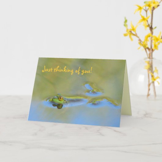 Het drijven het Denken van de Kaart van de Kikker (Gele Bloem)