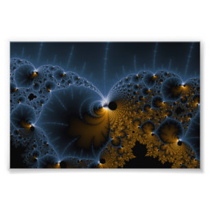 Het drijven Jellies - Fractale Kunst Foto Afdruk