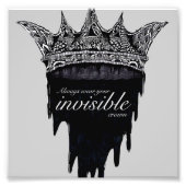 Het Drijven Kroon met Tekst - v2 Foto Afdruk (Voorkant)