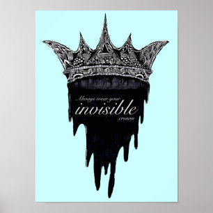 Het Drijven Kroon met Tekst - v2 Poster