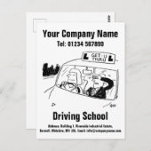 Het drijven Ontwerp van de Cartoon van de School o Briefkaart (Voorkant / Achterkant)