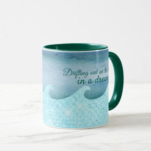 Het drijven uit op de Abstracte Blauw van Tides & Mok (Voorkant rechts)