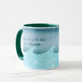 Het drijven uit op de Abstracte Blauw van Tides &  Mok (Voorkant links)