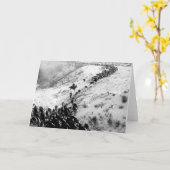 Het drijven vee in de winter kaart (Gele Bloem)